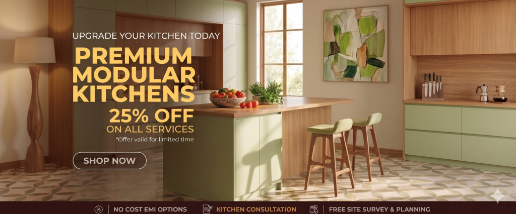 Premium Modular Kitchens 25% Off